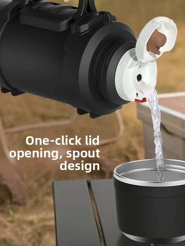 

Большая емкость 36, изолированная бутылка для воды из нержавеющей стали, портативный автомобильный чайник, домашняя бутылка с горячей водой для уличного чая, 2 л