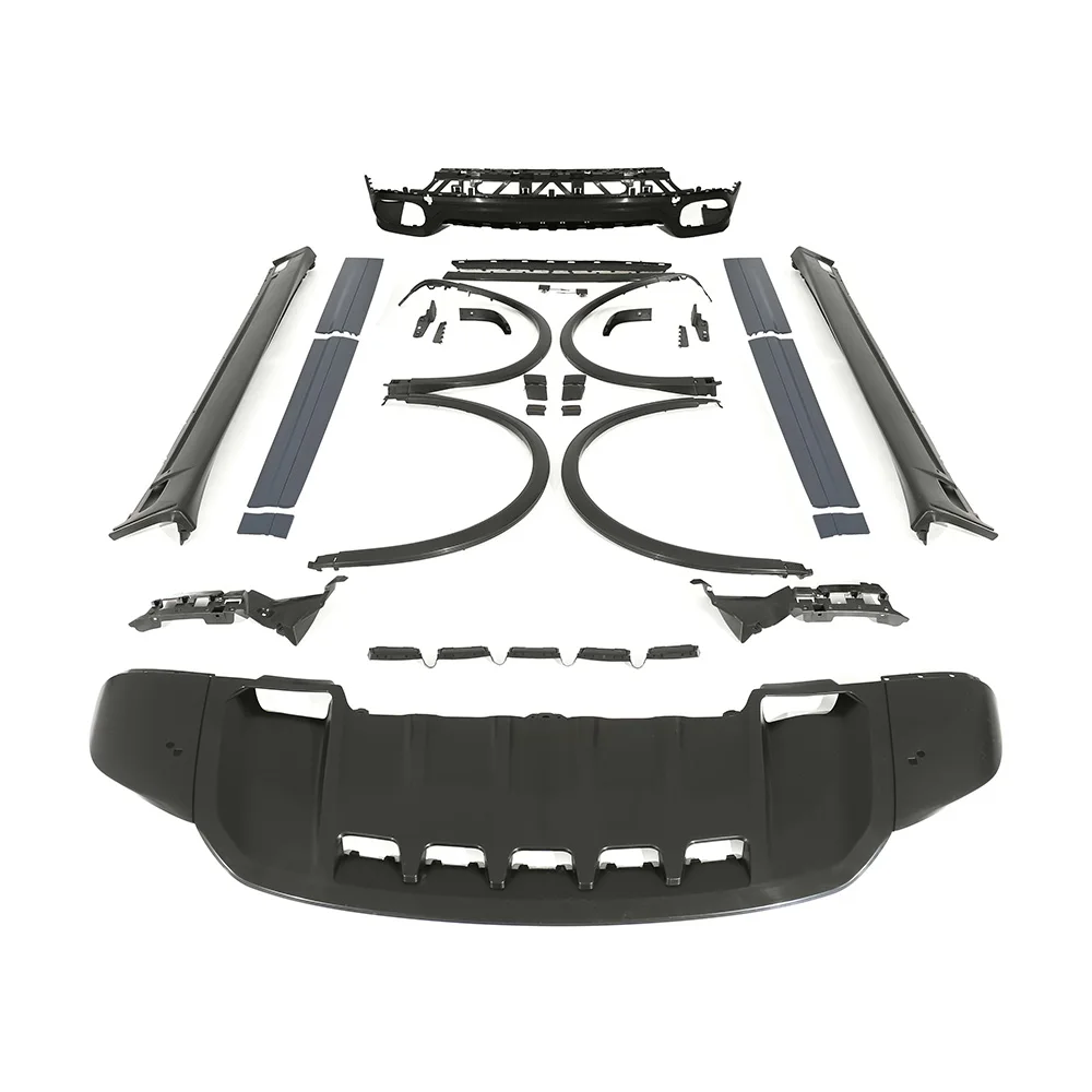 

KM for Porsches Cayenne 958 2015-2017 Upgrade GTS Style Bumper Body Kit Front Lip Rear Diffuser