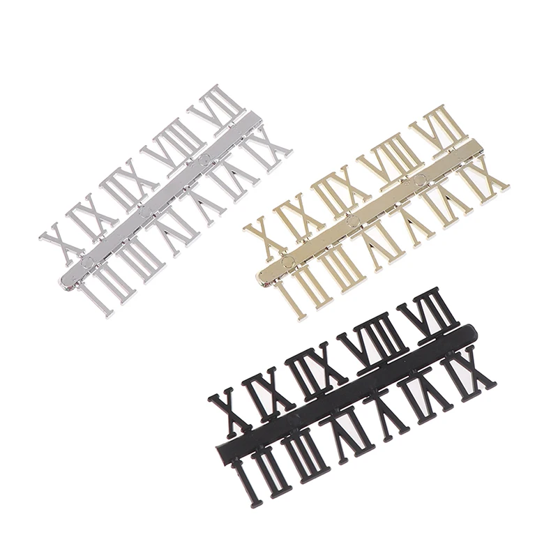 1 set Roman numeral DIY Digital Replacement Gadget Repair Clock Parts