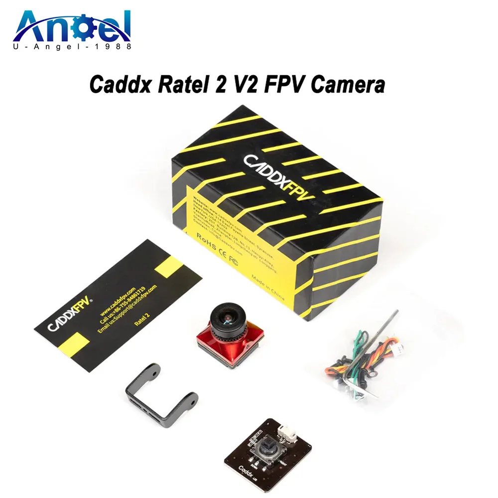 

Caddx Ratel 2 V2 FPV камера Ratel2 Объектив 2,1 мм 16:9/4:3 NTSC/PAL с переключением со сменным объективом Модель дрона Micro FPV Camera