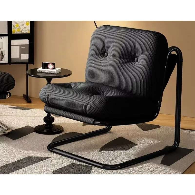 شرفة كرسي أريكة فردي شقة صغيرة غرفة المعيشة غرفة نوم سروال قصير الترفيه القراءة كرسي خلفي الخريف والشتاء أريكة كسولة #3