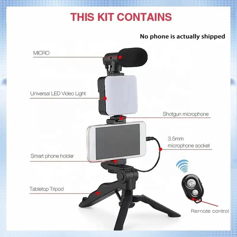 L07A-All-In-One Video Blogger Kit Handheld SLR Conference Beauty Light Fortiktok Live Stream Youtube
