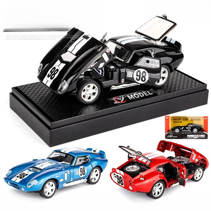 

Масштабная модель классического гоночного автомобиля GT 1:32 из сплава, коллекционный сувенир/украшение