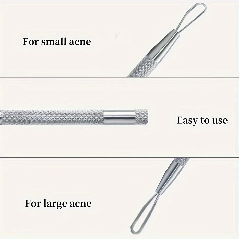 أداة إزالة الرؤوس السوداء من الفولاذ المقاوم للصدأ، مستخرج عيوب البشرة - تنفيذ احترافي للعناية ببشرة الوجه لجميع أنواع البشرة - محمول #5