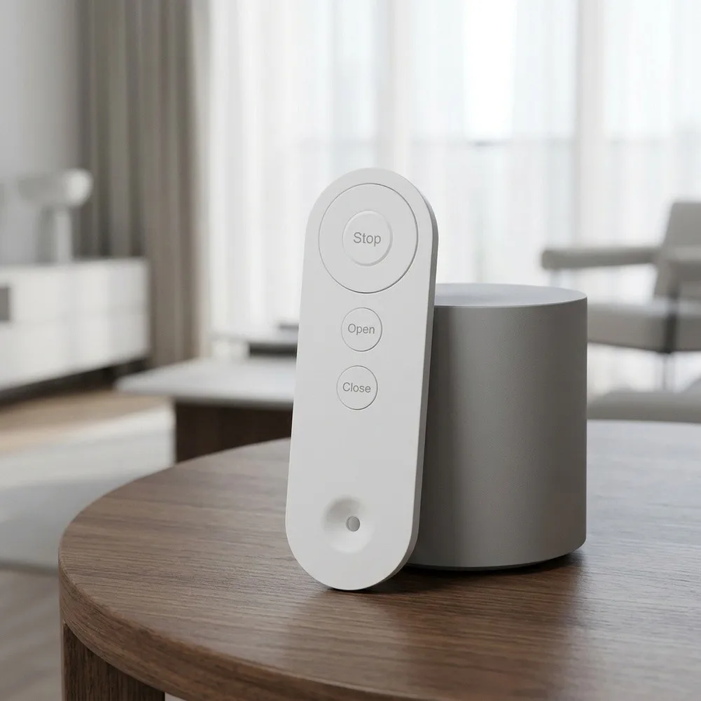 Voice-Ready Remote Control for Electric Curtain Motors Supporting Scheduled Operation and Ambient Light Optimization