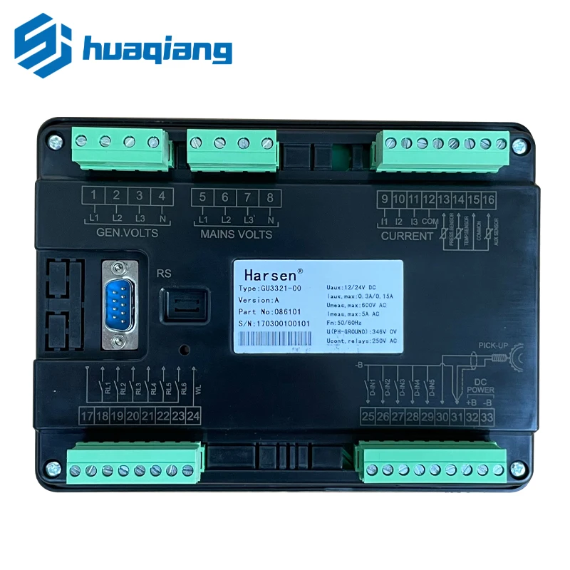 For Harsen Kaixun GU3321-00 diesel generator set computer board self-starting controller control screen