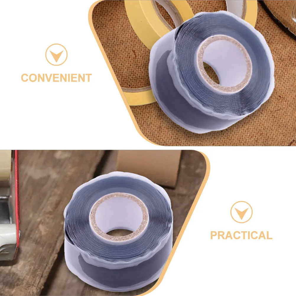 

5cm*3M Waterproof Tape Heavy Duty Silicone Self Adhesive for Wires Cables Home Damp Long Plumbing Garden Hose Pipe Leak Repair