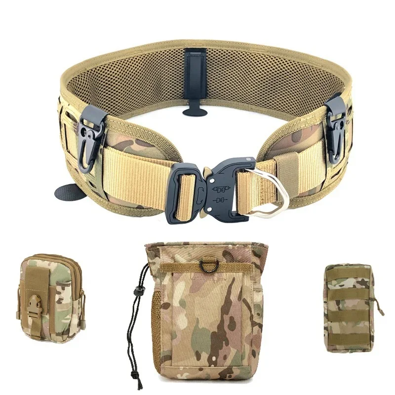 Ceinture de taille intérieure multifonctionnelle avec sac à outils pour téléphone, ensemble de chasse DulBattle, extérieur, tir CS