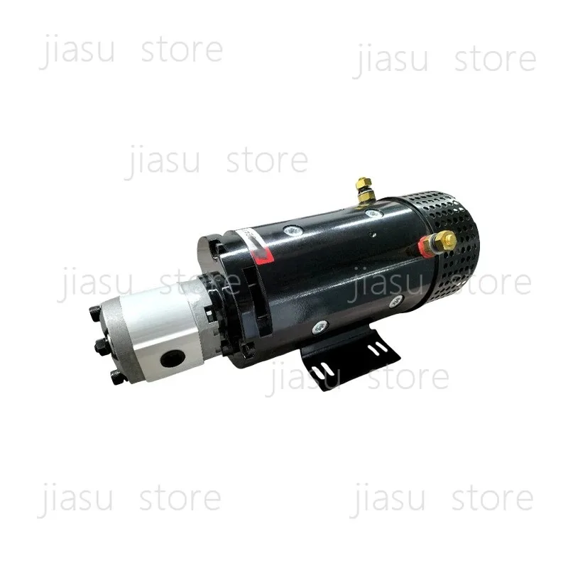 

Brushed DC Motor 24V 3KW 4KW Hydraulic DC Motor with Gear Pump High Speed 3000RPM Motor Gear Pump 4.3cc