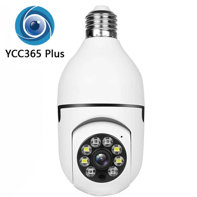 

CARPBABA YCC365 Plus 1080P Wifi Bulb E27 Surveillance Camera Color Night Vision 360° Rotating Two-way Talk Smart Home