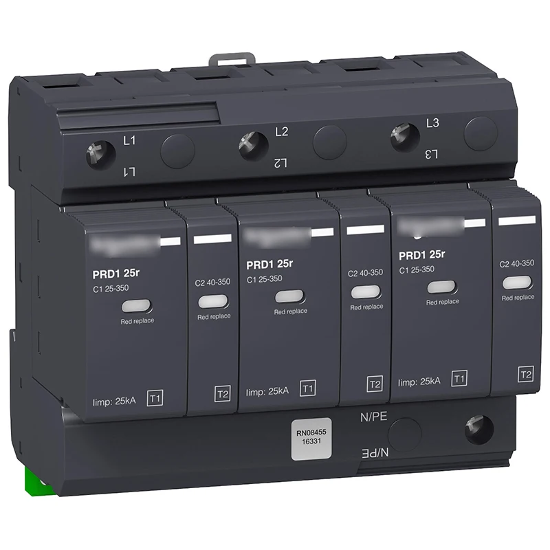 

Original Brand New 16331 PRD1 Master Modular Surge Arrester - 1 Pole + N - 350V - with Remote Transfer