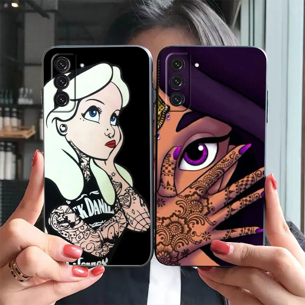 Funda Case For Samsung Galaxy S23 S22 S21 S20 FE S10 S24 LITE S9 S8 PLUS ULTRA 5G Phone Case Shell Cover Beauty Princess Ariel