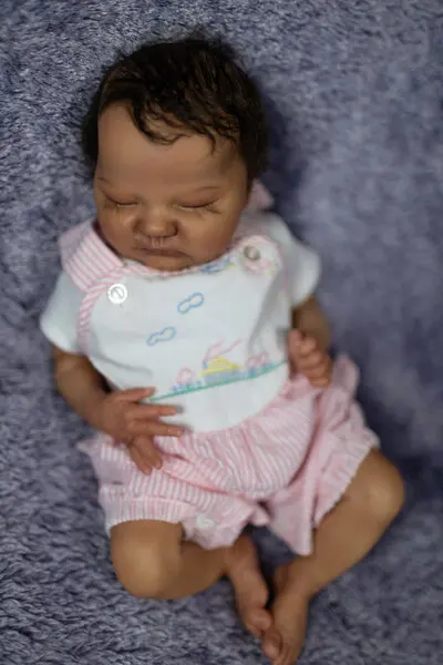 

FBBD Custom Made By Shanshan 20inch Reborn Baby Quinlyn Dark Skin Already Finished Doll instagram:fbbrebornofficial