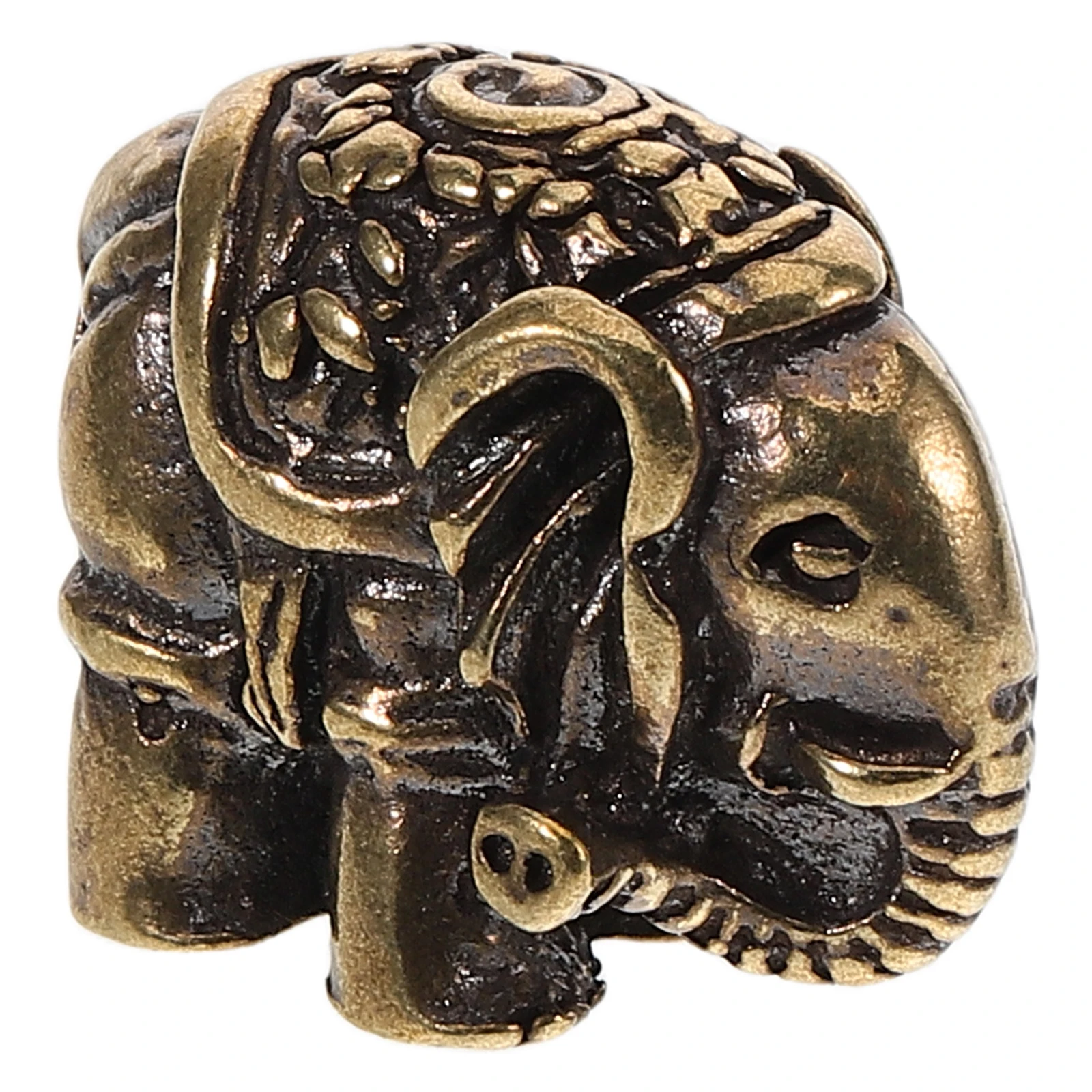 

Home Decor Elephant Ornaments Household Pure Copper Statue Golden Miniature Figurines Desk Decoration Office