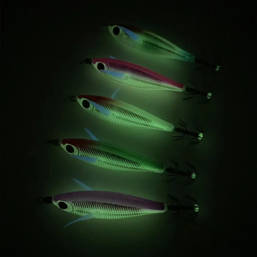 Squid Hook Bait All Water Application Increase Fishing Rate Anti-escaping Floating Squid Lure with Fish String Hook