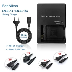 MH-24 Battery Charger For Nikon EN-EL14 EN-EL14a  for P7000 P7100 D3100 D5100 D3200 D3300 D5200 D5500  Camera ENEL14 EL14A