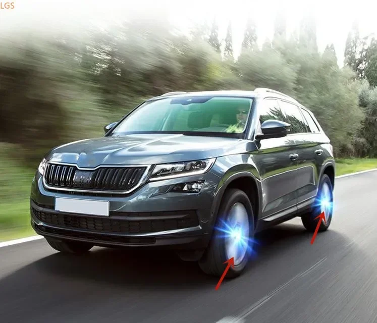 

Для Skoda Kodiaq 2017-2022 Высококачественный ABS Chrome Maglev Spin Glow ступица колеса декоративная крышка автомобильные аксессуары