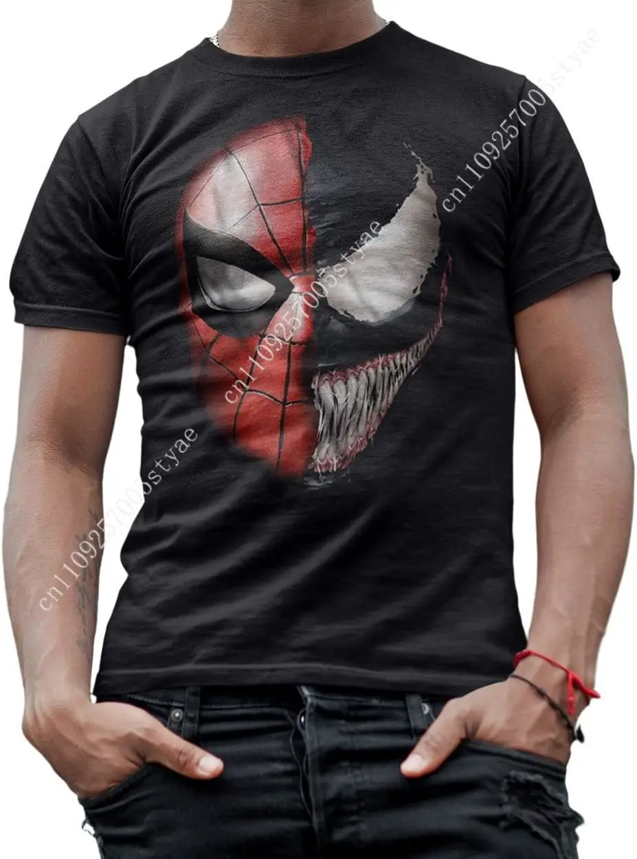 

Marvel Spiderman Venom Spidey Faces Adult Mens Mens Womens T-Shirt