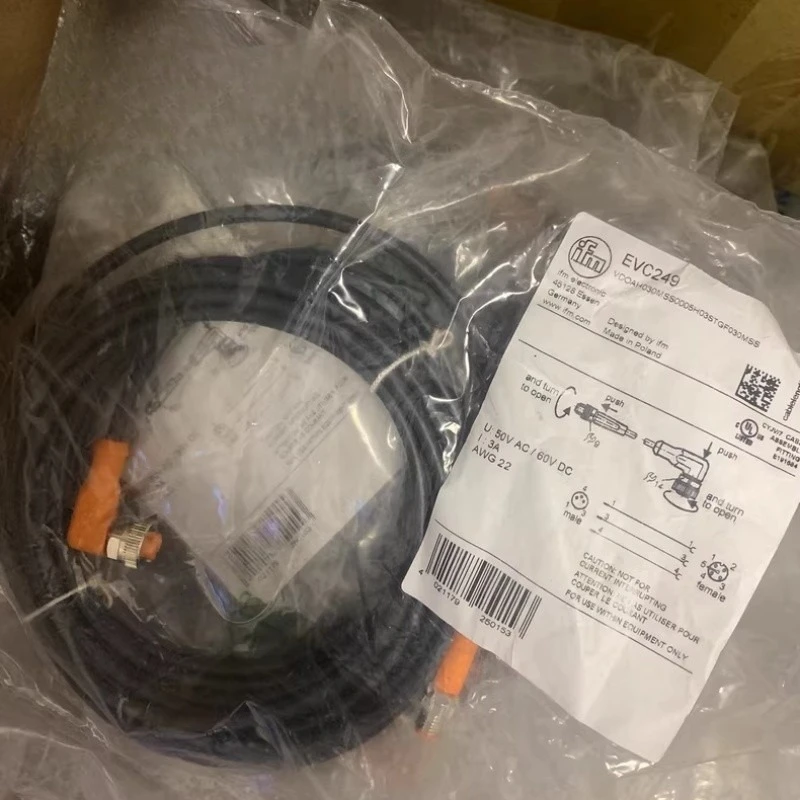 EVC249 Sensor connection 5m cable For IFM