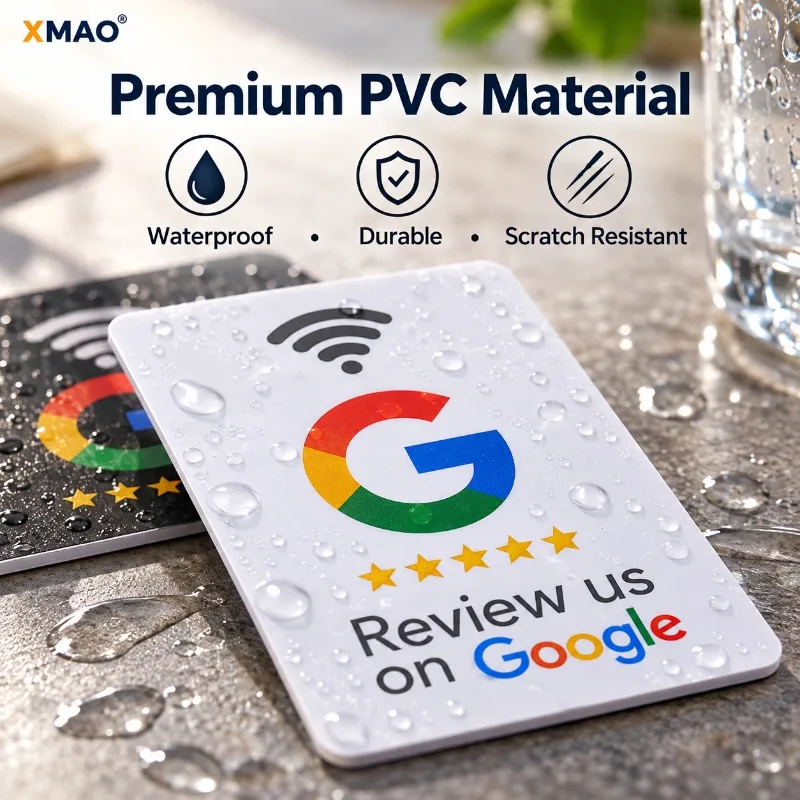 NFC Google Review Card 1/3/5/10/20PCS NTAG213 215 216 PVC Contactless Tap Card for Restaurant Cafe Salon Retail Store Use view 4