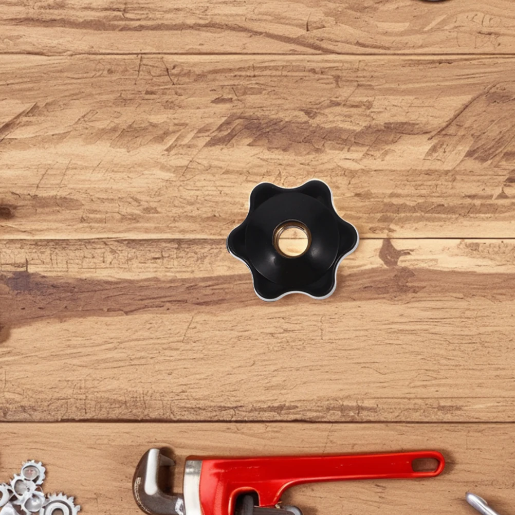 

6 Pcs Plastic H Nut Knob Adjustable Screw Threaded Tightening Clamping Nuts Hexagon Door Star Tool Hardware