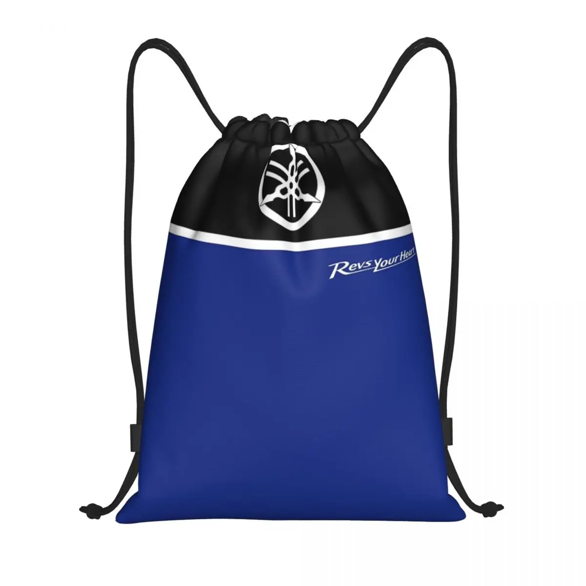 Y-Yamahas Drawstring Mochila Esportiva, Gym Sackpack, String Bag para Caminhadas