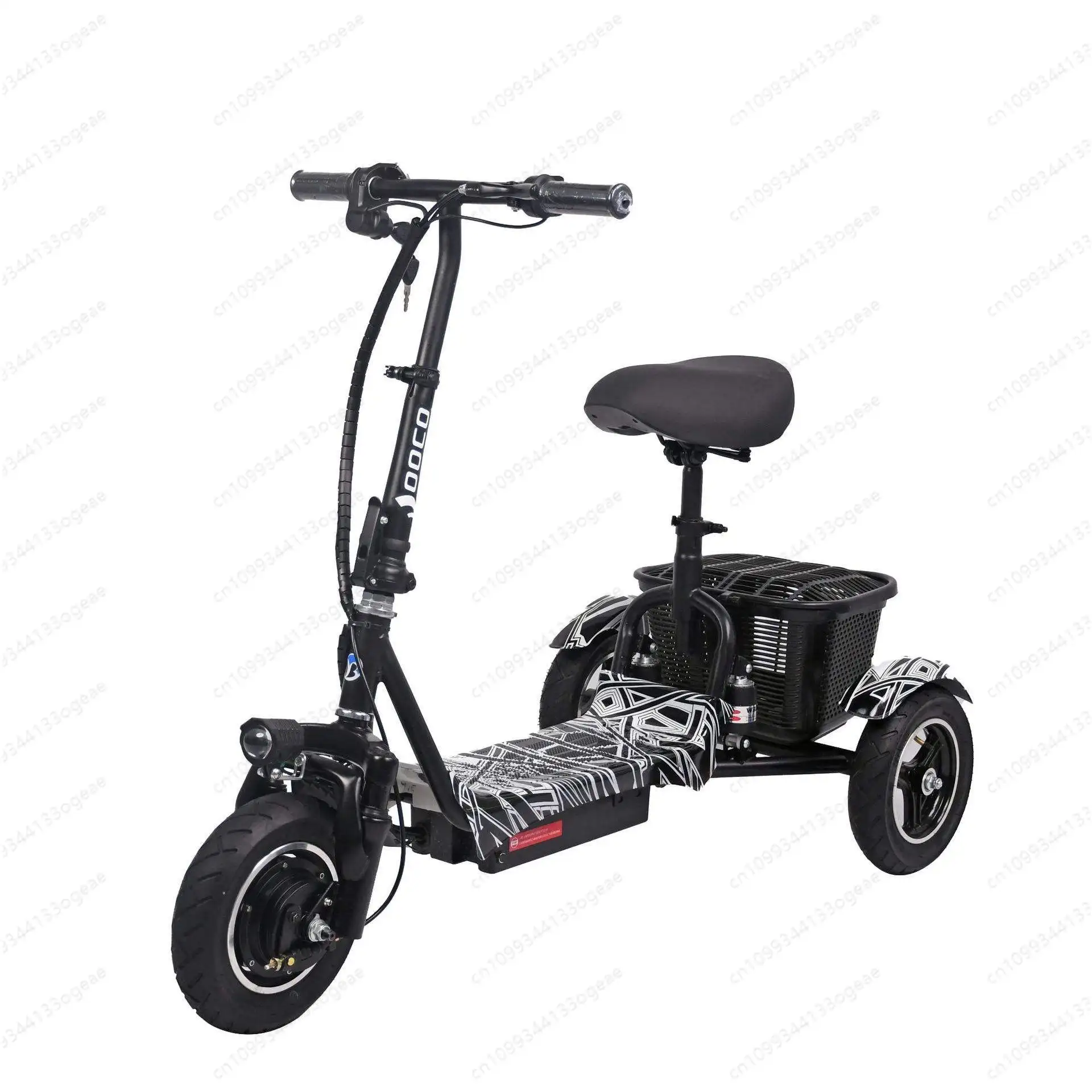 New Foldable Lithium Battery Electric Tricycle Adult Household