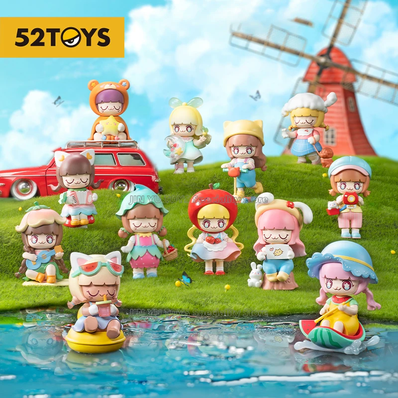 52 لعبة كيمي ميكي نزهة يوميات سلسلة صندوق أعمى لطيف أنيمي عمل الشكل Kawaii نموذج الفتيات هدايا عيد ميلاد ألعاب أطفال تحصيل #6