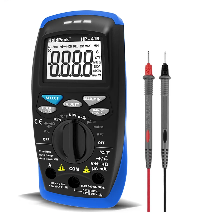 HoldPeak Classic Digital Multimeter HP-41B Multi-parameter Measurement 6000-digit High-Definition Display Automatic Control