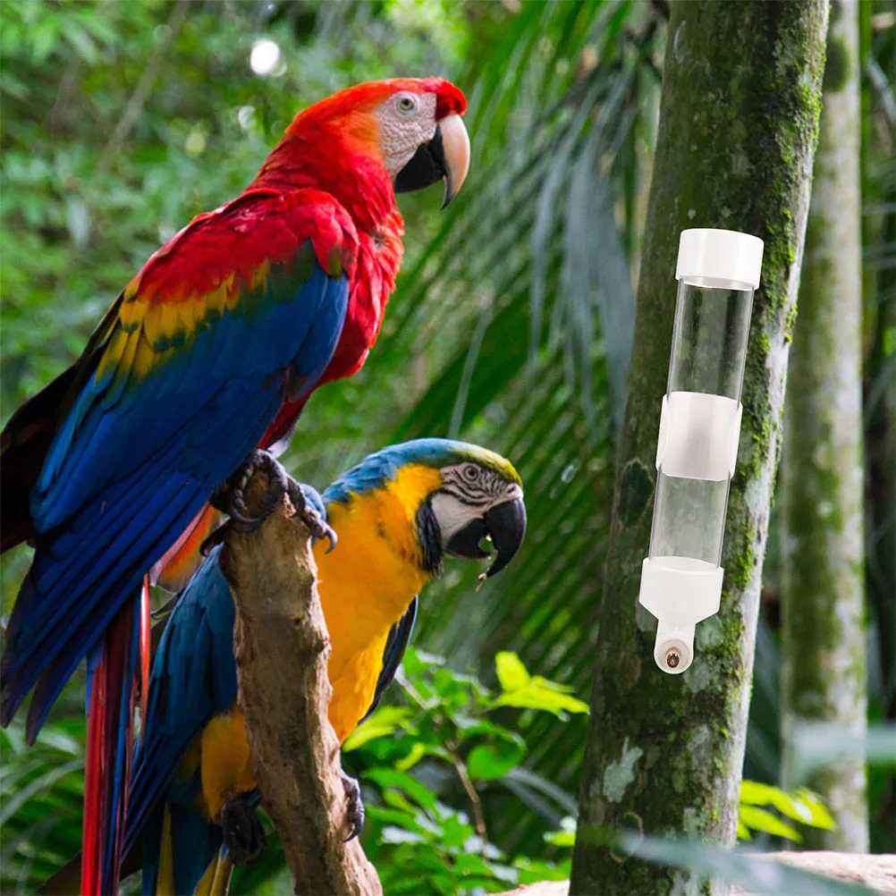 

Bird Water 300ml White Striker Cage Accessory Bird Water Feeder Durable Plastic Large Capacity Feeder Pet Supplies