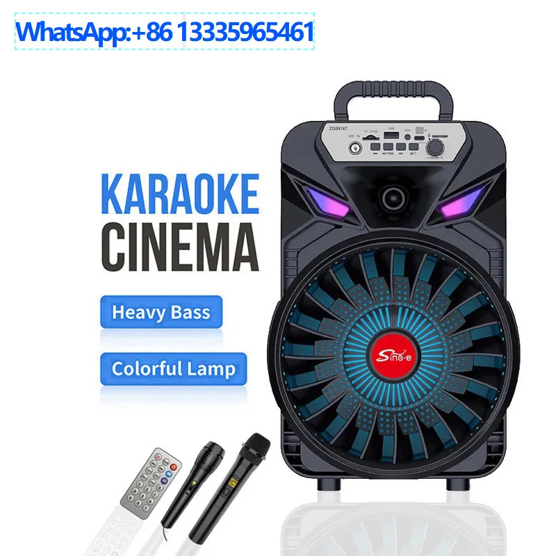 

Новый страшный восьмидюймовый Bluetooth-динамик Ghost Festival, портативный сабвуфер, уличный беспроводной микрофонный динамик для караоке