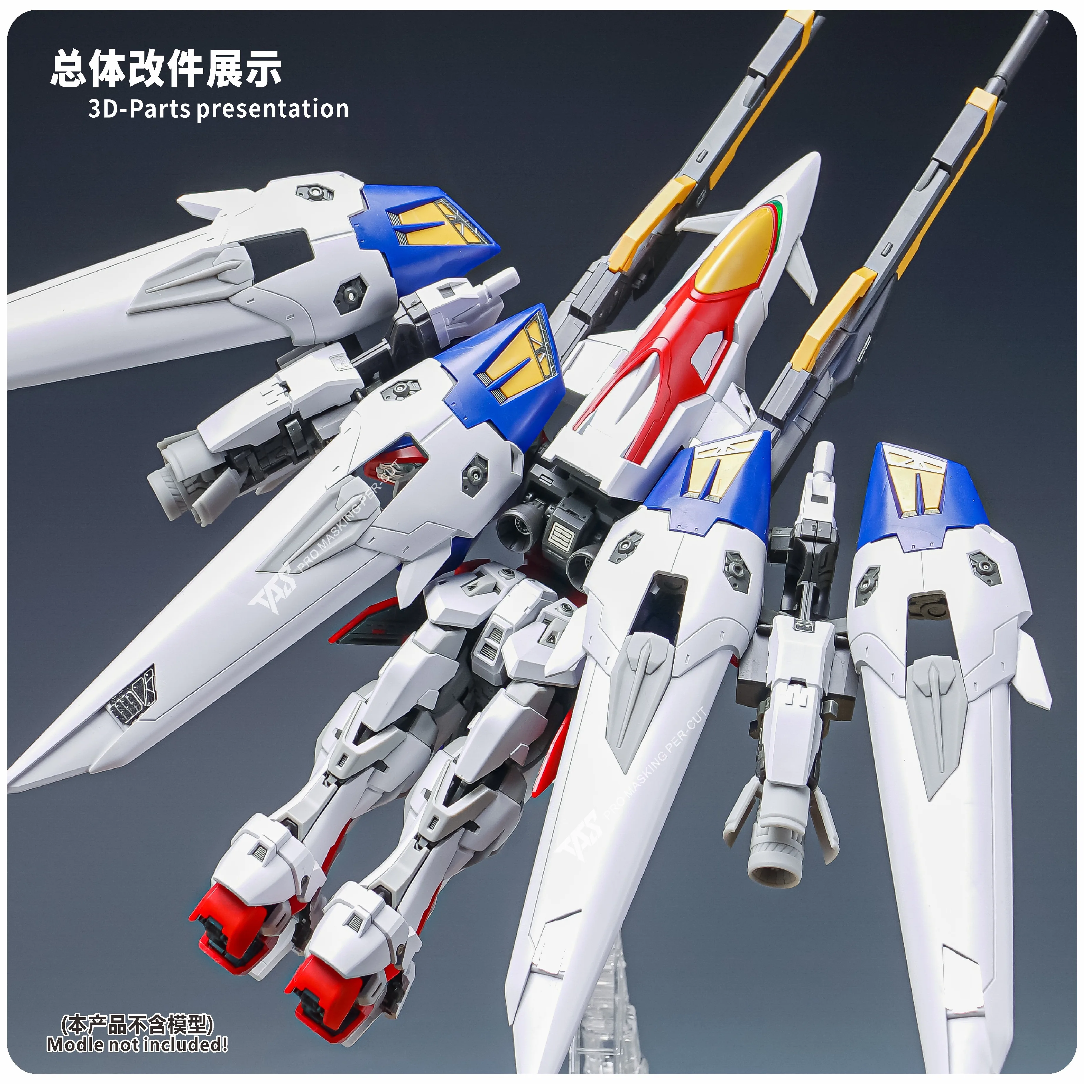 Modifikationsteile TAS Addicts RG Wings Type Zero 3D Resin Model Transformation Model Tool Hobby