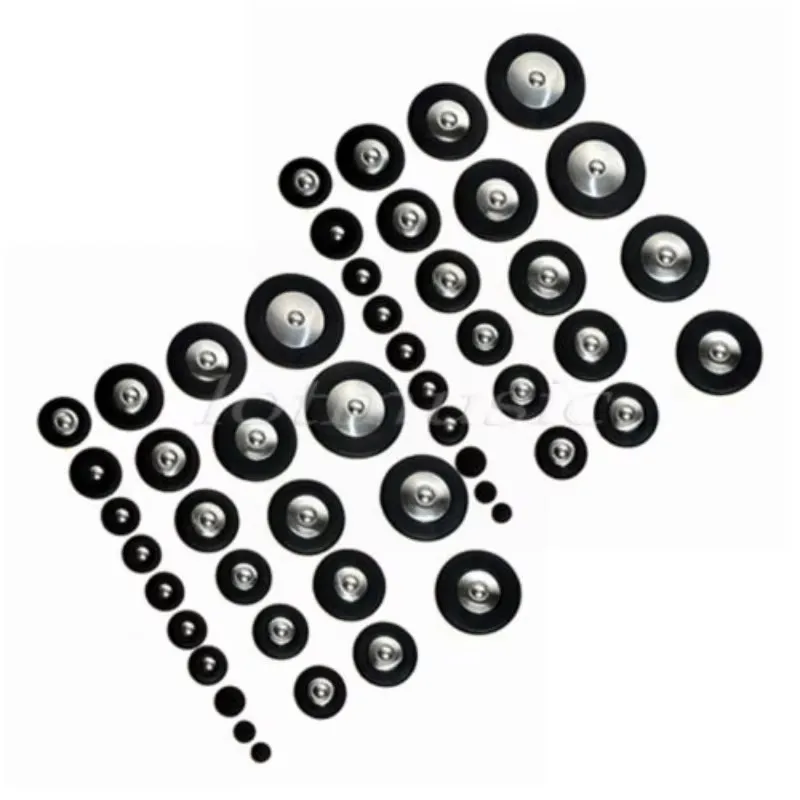 

Black Professional Genuine Leather Alto Saxophone Pads 25 Pieces per Set for Musical Instrument Maintenance