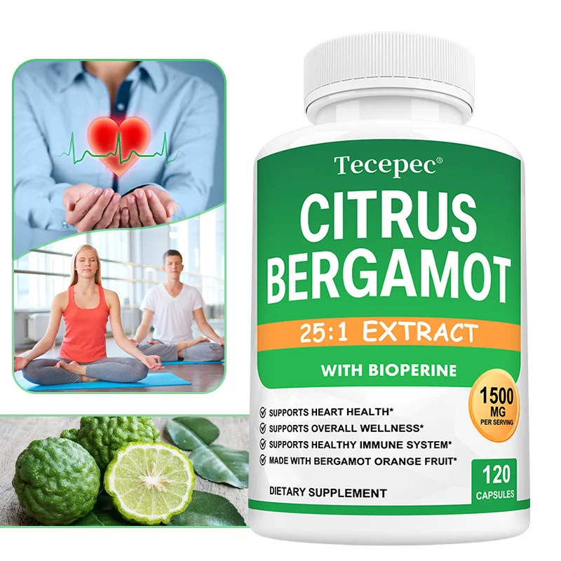Citrus Bergamot Extract - Natural Antioxidant, Supports Blood Pressure Balance, Relieves Stress, Improves Mood, Skin Care