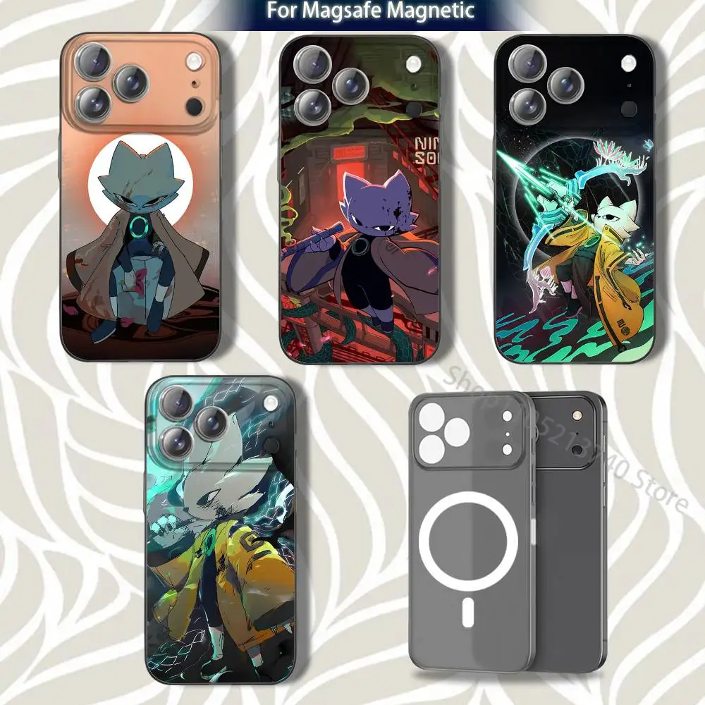 

N-Nine Game S-Sols Phone Case For iPhone 16,14,11,17,13,15,12,Air,Plus,Pro,Max,E,Mini Grey Frosted for MagSafe Magnetic