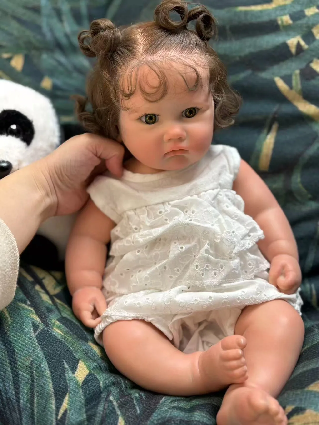 

18 Inch Handmade Silicone Reborn Baby Girl Soft Touch Newborn Doll Lovely Bebe for Birthday Gifts
