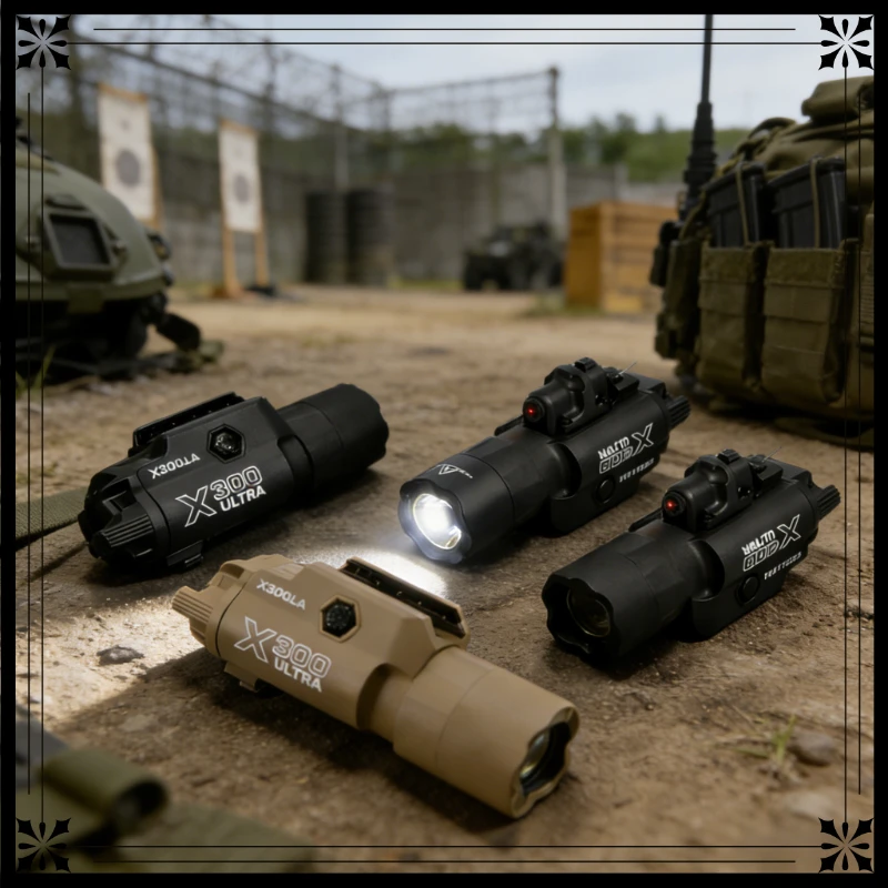 

2026 1/3/5 шт. Обновленный стробоскопический фонарь для страйкбола и охоты, 20 мм крепление на планку, светодиодная лампа X300U/X400