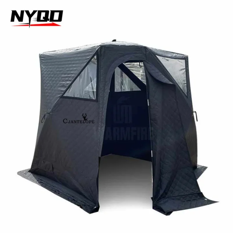 Three-layer Sauna Tent Chimney Model Pop-up Portable Composite Padded Fishing Tent Ice Fishing Mobile Snow Fishing House