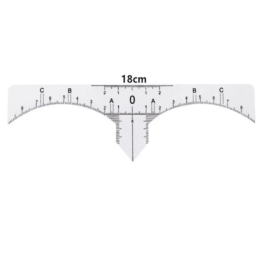 

Набор из 10 профессиональных линеек для дизайна бровей: точный инструмент для симметрии бровей, подводки глаз и губ