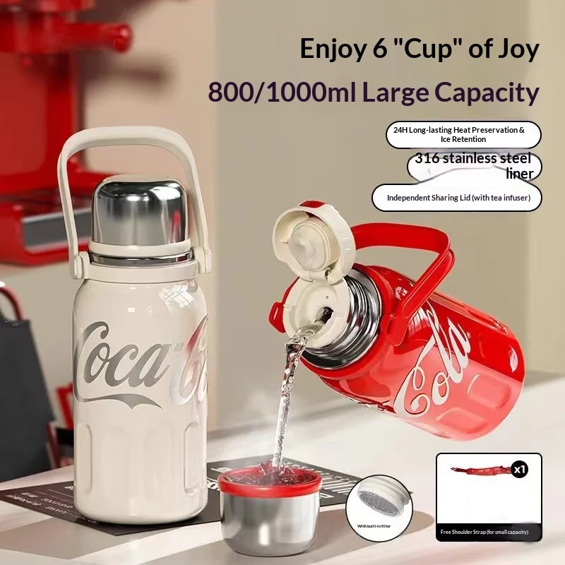 

Insulated cup with large capacity, with a handle for easy carrying, suitable for outdoor use. 304 stainless steel sports water b