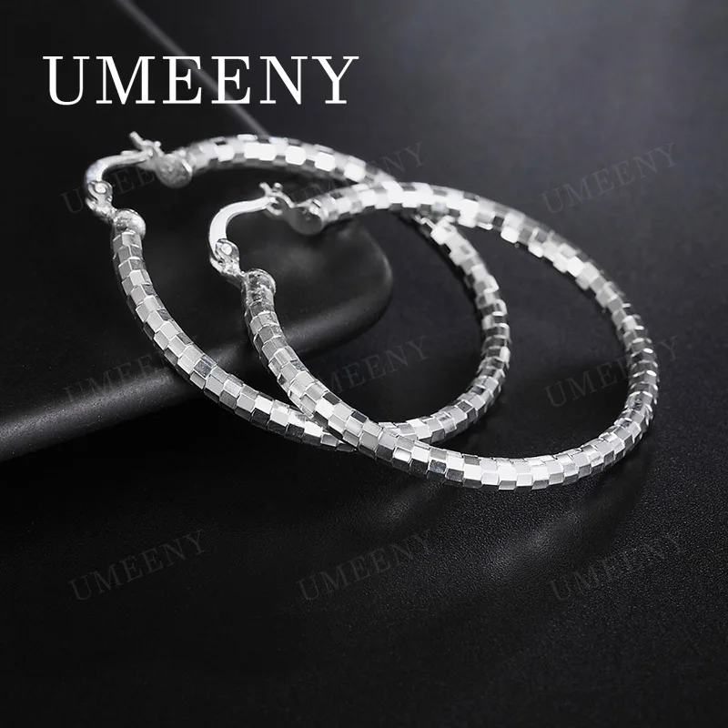 

Модные серьги-кольца из стерлингового серебра 925 пробы, 40 мм, изящные, круглые, для женщин, подарок, украшение для вечеринок, аксессуары