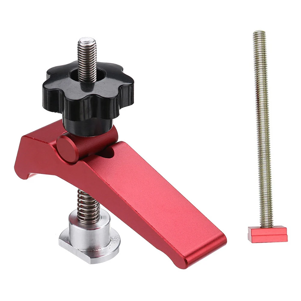 Hold Down Clamp Drill Press Workbenches Jigs Tables Clip T Track Silder For Routers Drill Presses Table Saw Woodworking Clamps