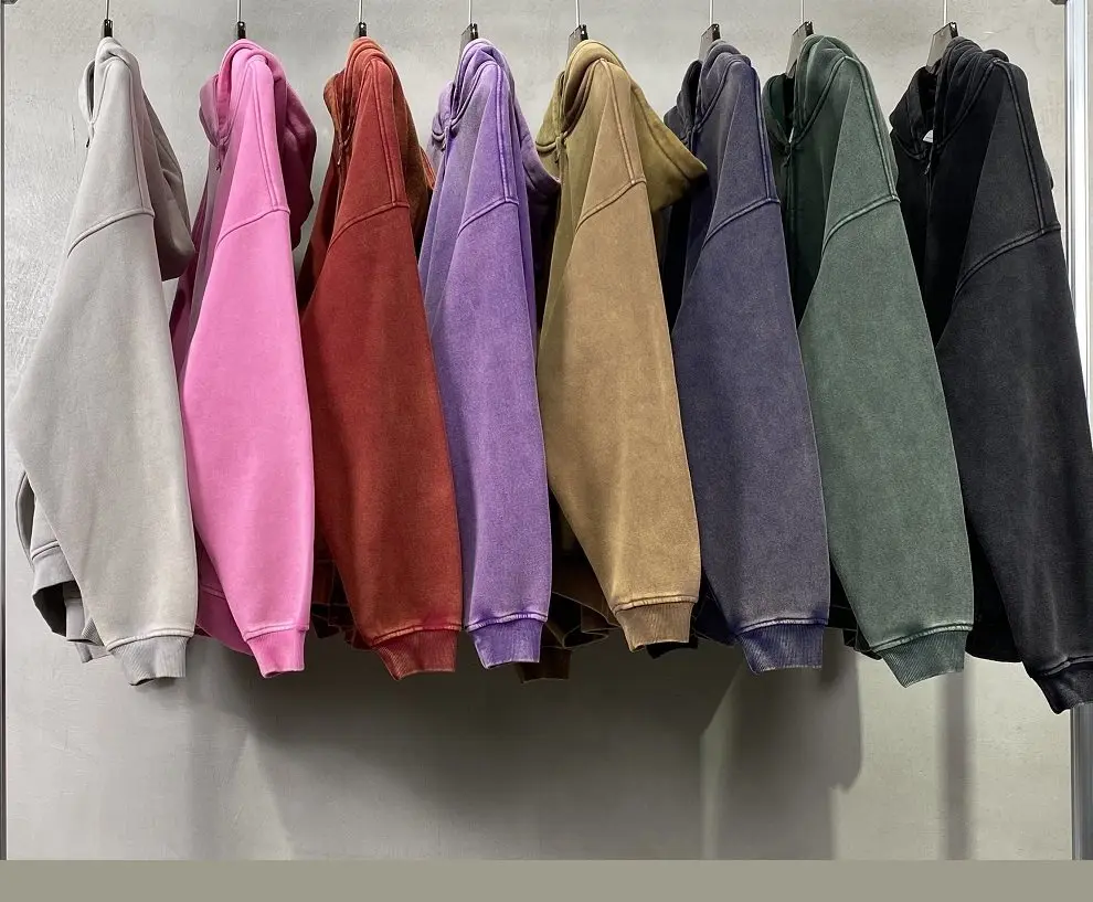 

Vintage Hoodies Man Zip Up Retro Oversize Hoodies Women Casual Hooded Sweatshirt Zipper Solid Fleece American Unisex Green Pink