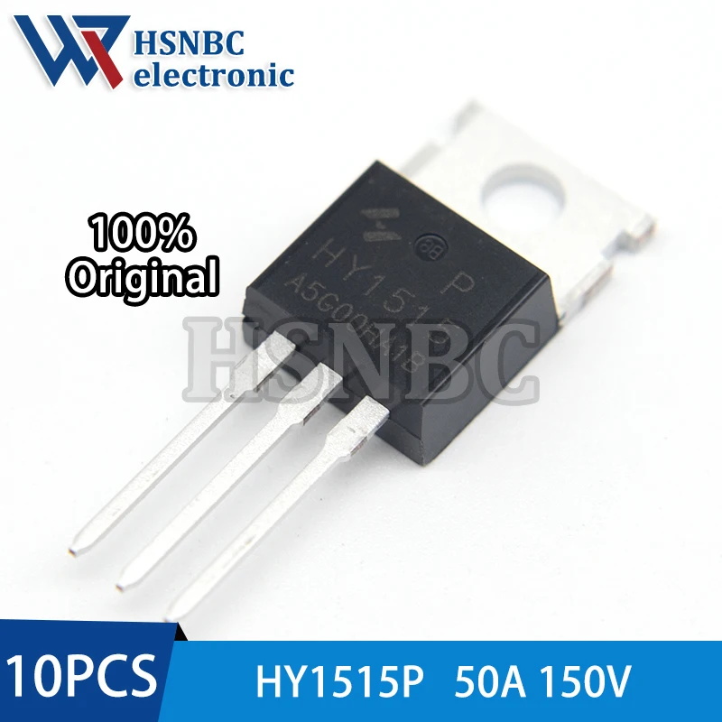

10PCS HY1515P HY1515 TO-220 50A 150V N-Channel Power MOSFET Transistor 100% New Original