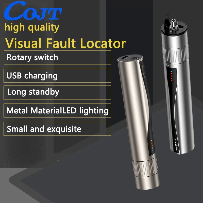 

High Quality Rechargeable Laser Source Fiber Optic Cable Tester 5 15 20 30km Lithium Battery Visual Fault Locator Sc/fc/st