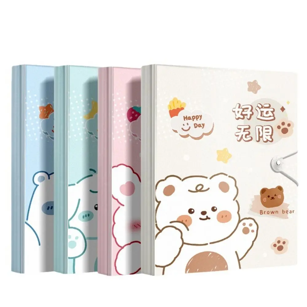 Animal Pattern Storage Booklet 30/40/60 Pages Large Capacity Archives Bag Test Paper Storage Organizer School Office