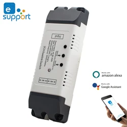 Smart Rolling Door Switch 2CHl Wifi Relay 12V 24V AC 110V 220V Curtain Motor Inching Self Locking Module Work with eWeLink APP