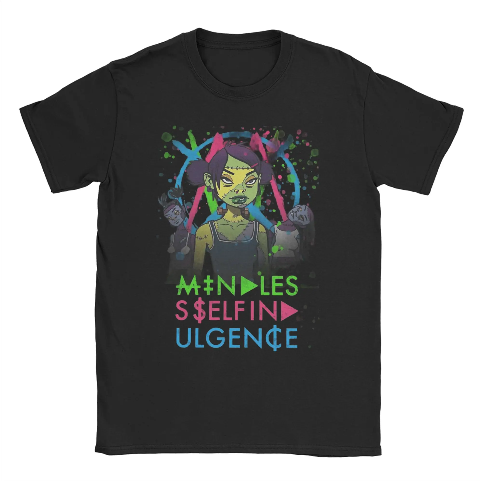 

Men T-Shirts Mindless Self Indulgence Novelty Cotton Tee Shirt Short Sleeve T Shirts Round Collar Clothing Plus Size