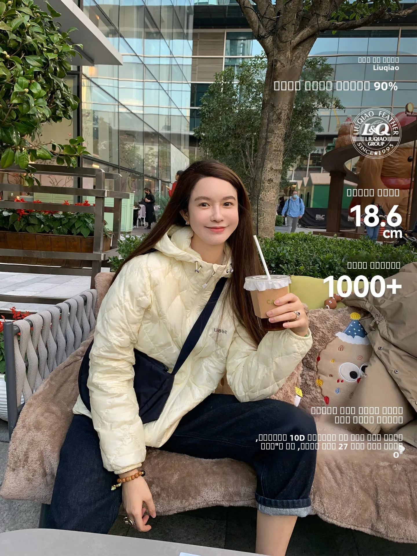 

Skin-Friendly Goose down Jaet Double Layer Fabric 0D Lightweight Warmth Nylon Hooded Zipper Closure Regular Fit for Women