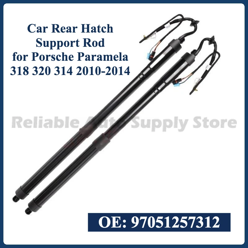 1 Pair of Car Rear Hatch Support Rod 97051257312 Electric Tailgate Strut for Porsche Paramela 318 320 314 2010-2014